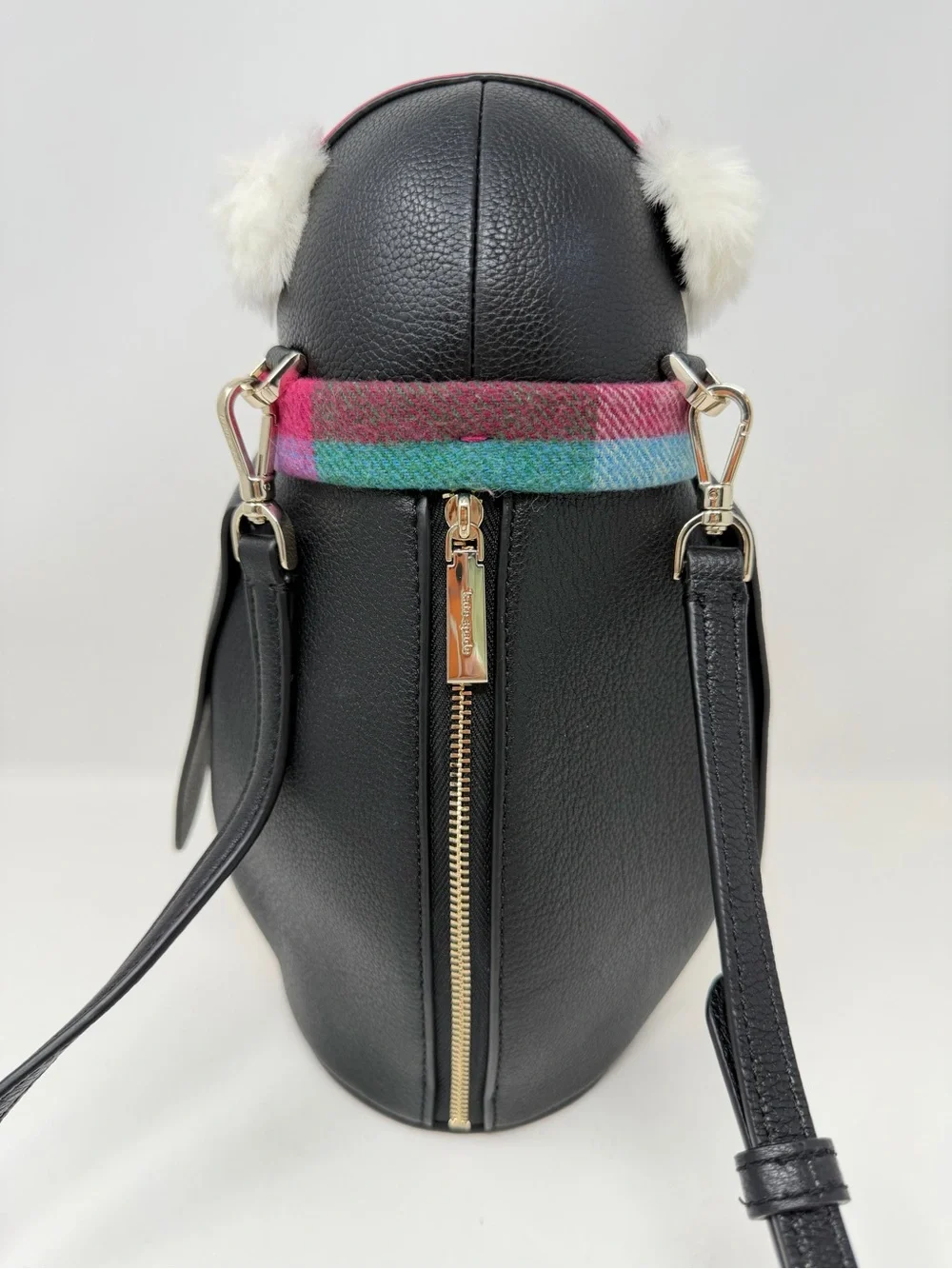 Kate Spade New York Morty Penguin Crossbody Bag Black White